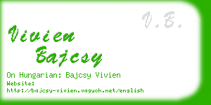 vivien bajcsy business card